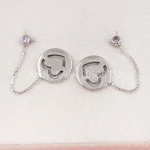 Andy Jewel Authentic 925 Sterling Silver Studs Pure Love Drop Earrings past bij Europese Pandora Style Studs Sieraden 296577fpc