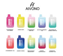 Authentique AIVONO AIM MINI BOX 600 PUFS PLUS PLUS DIREPLABLE TPD Version E Cigarette avec 400mAh Batterie Préfilée 10 ml Pod Ske Crystal Bar Elfe 600 Puffes