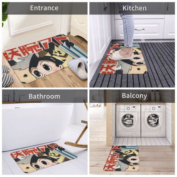 Authentic Astro Boy Bath Mat Astro Boy DoorMat Living Room Carpet Balcony Rug Home Decoration