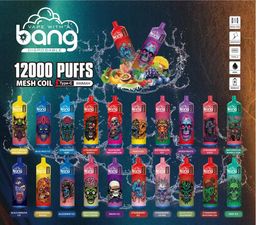 Authentieke Bang-doos 12000 trekjes Wegwerpvape-pen 12k bladerdeegdamp 20 ml voorgevulde cartridges pod 650 mah oplaadbare batterij Vape-pen