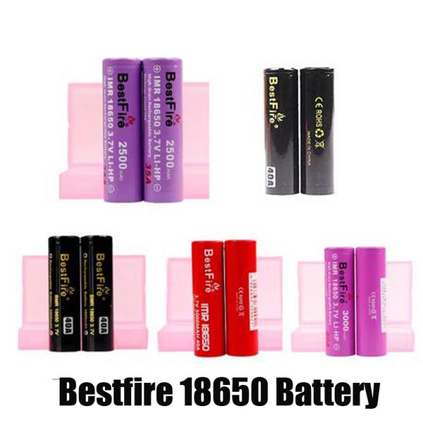 Authentique batterie Bestfire BMR IMR 18650 2500 mAh 3000 mAh 3100 mAh 3500 mAh batterie rechargeable au lithium IMR18650 Li-ion 40A 3.7 V Cell Ups