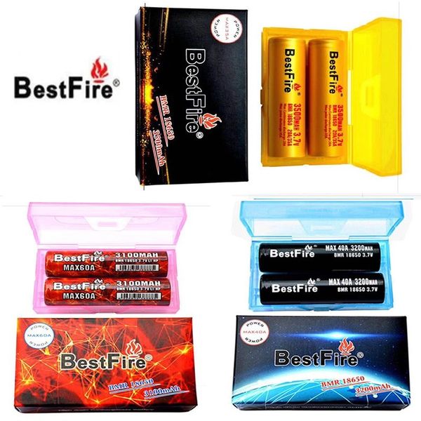 Authentic Bestfire BMR IMR 18650 Batterie 3100mAh 60a 3200mAh 40a 3500mAh 35A 3,7 V Fabricant de batteries de lithium de mod rechargeable Direct