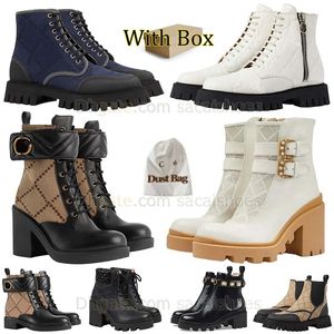 Authentieke laarzen Enkellaarsjes voor dames Martin Boots Rits Desert Boot Combat Boot Veterlaars Leren laars Rubberen laars Platformhak Oxford schoen Hoge hak met doos