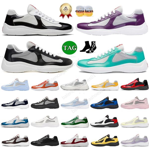 Authentique chaussure décontractée hommes femmes 200s American Cup 200 Designer Mesh Lacets Low Cuir Nylon PVC Campus Triple Noir Blanc Caoutchouc Semelle Tissu Baskets Baskets 36-46