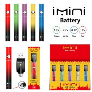 Verwarm de batterij voor 380 mah Vape mod Variabele spanning 510 draad Vape-batterij voor verstuivers Cartridges Vapers Batterijenset met displayverpakking VS Lokaal magazijn