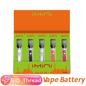 Authentieke Imini AVV AVB batterij met variabele spanning 510 karren 380 mAh batterijen Verwarm de vape-pen voor voor dampcartridges in displaydoos Geschenkdoos Shenzhen Vape-penbatterij