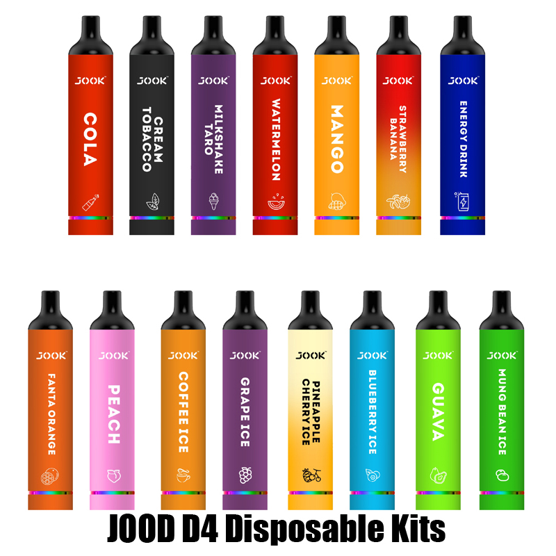Authentic JOOK D4 Disposable E-cigarettes Device kit 3000 Puffs 10ml Prefilled Pods Mesh Coil Cartridge 600mAh Battery Stick Vape Pen Vs Plus bar