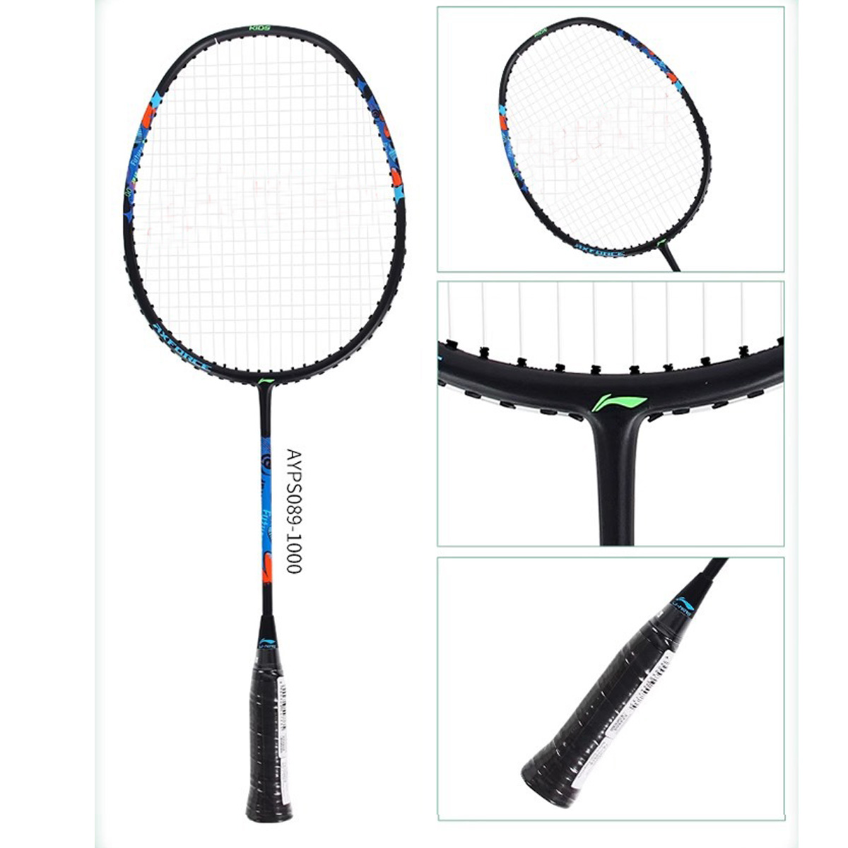 Authentic LiiNing Children's Badminton Racquet Thunder Kids Carbon Fiber Elementary School Parent Child Ultra Light Single Racquet JR