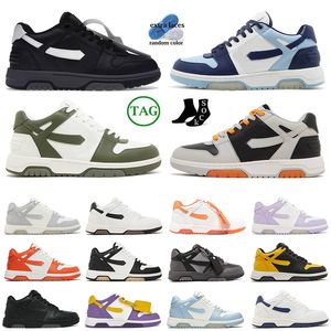 Authentieke Lage Top Designer Merk Out Of Office Schoenen Sneakers Offs Heren Dames Mid Spons Outdoor Voor Wandelen Zwart Wit Groen Lila Plate-forme Trainers Sport