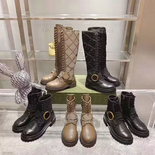 Bota Martin auténtica con caja Bota desierto Bota de combate para mujer Bota de tobillo de tacón alto Bota de goma Bota de cuero con cremallera Tacón de plataforma Bota con cordones Bota para la nieve estampado vintage