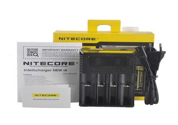 Authentic Nitecore I4 Intellicharger Universal Chargers 1500mAh Max Sortie E Cig Charger pour 18650 18350 26650 10440 14500 Battery7861006