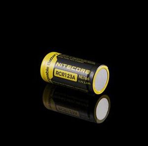 Authentique Nitecore NL166 RCR123A 16340 Batterie au lithium 650mAh 3.7V Li-ion Batteries rechargeables pour lampe frontale Lampe de poche LED Vs NL1665R