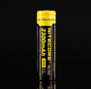 Auténtica batería de litio Nitecore NL183 NL1823 18650 2300 mAh 3,7 V baterías recargables de iones de litio para faro linterna luz LED