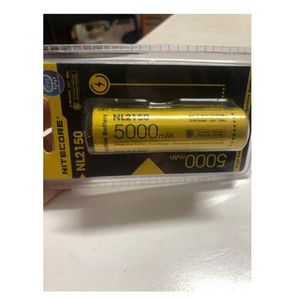 Authentique batterie au lithium Nitecore NL2150 21700 5000mAh 5A 3.6V Li-ion batteries rechargeables pour lampe frontale lampe de poche lumière LED Vs NL2150HPR