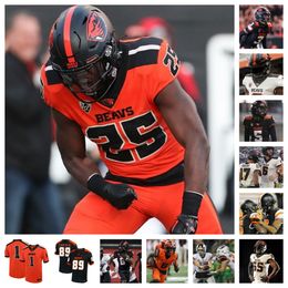 Auténticas camisetas de fútbol de Oregon State Beavers: colores de equipo duraderos con nombres de jugadores Martinez Fenwick Newell Schuster Wright Julian López