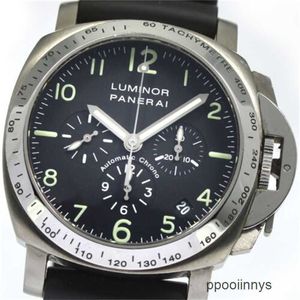 Authentieke Panerei Directable Watches Men's Watch Luminor Chronograph Pam00074 Datum Black Automatic Mens _751004 C4DV