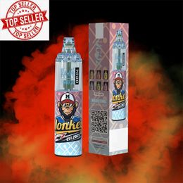 Authentieke randm tornado 7000 Puffs wegwerpbare e sigaretten R en M pod apparaat krachtige batterij 14 ml voorgevulde cartridge mesh spiraal rgb gloeiend licht rm vape pen kit