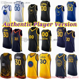 Aangepaste spelerversie Basketball 30 Stephen Curry Jersey AU Stitch 3 Chris Paul Gary Payton Andrew Wiggins Jonathan Kuminga Klay Thompson Draymond Green Moses Moody