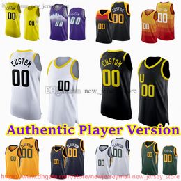 23 Lauri Markkanen Jersey Version personnalisée du joueur 16 Simone Fontecchio Basketball Maillots cousus authentiques Collin Sexton Walker Kessler John Collins Kelly Olynyk