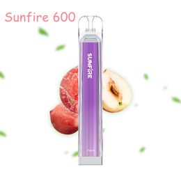 Maroc Sunfire 600 Puffs Crystal Bar Elfbar Vapes Crystal 600puffs Pen de vape jetable Puff600 Bar 10 Fruits Verce