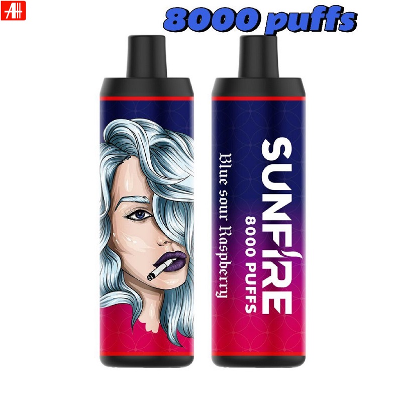 Authentic Sunfire puff 7k 8k 9k Disposable E-cigarette Direct to Lung Vapes Large 8000 Puffs 0% 2% 3% 5% Mesh Coil E-Cigarette Disposable Vape Pen 8000 Puff Disposable Pod
