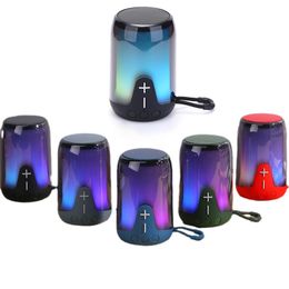 Authentique haut-parleur Bluetooth TG652 Pulse Deep Bass Stéréo RGB Pulse Light Partybox Mini haut-parleurs portables prenant en charge le couplet TWS TF AUX