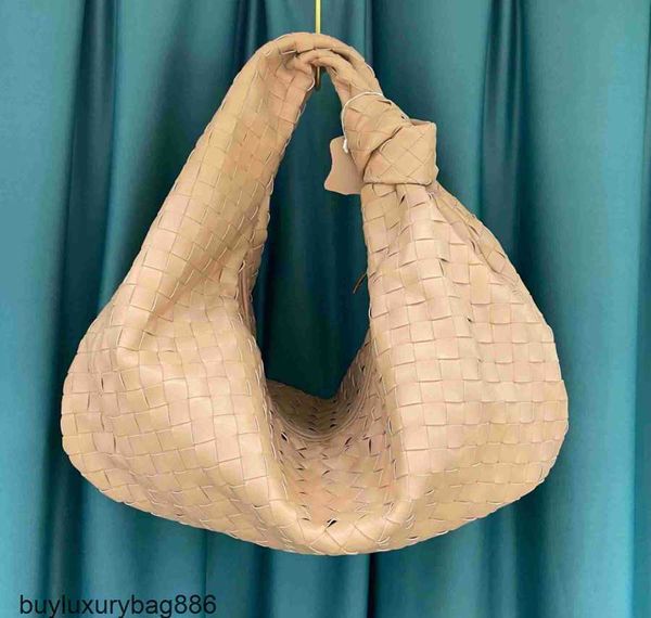 Authentique Totes Designer Grand Jodie BottegeaVeneta Sacs fourre-tout Sac de commande Taille Corne Dumpling Peau de vache souple tissé Ca Épaule Outlet HBP6