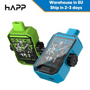 Authentieke Vape Bar 10000 trekjes Wegwerpbare 650mAh batterij oplaadbaar Eersteklas elektronische sigaret Vingertop Spinner Mesh Coil 2% 5% Power Display 10k Bladerdeeg Vape