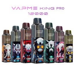 Autentico VAPME KING PRO 12K Puff monouso Vape 1.0ohm 20ml Pod Tipo batteria ricaricabile 0% 2% 3% 5% 10 gusti di sigaretta elettronica 12000 sbuffi