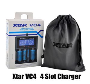 Authentique chargeur de batterie Xtar VC4 Inteligent Mod 4 emplacements avec écran LCD pour batteries Liion 18350 18550 18650 16650 100 Origin6480173