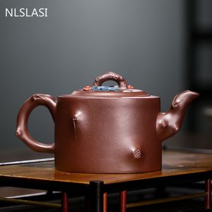 Authentieke yixing handgemaakte theepot rauw of paarse klei theepot schoonheid ketel Chinese thee ceremonie teaware op maat gemaakte geschenken 360 ml