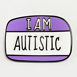 Autistische citaten Enamel Pin Care Autisme Inleiding Kinderen broche Rainbow Puzzle Peckes Rapel Badge sieraden voor psychologische instellingen