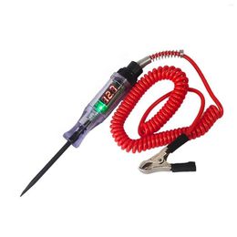 Auto 6V 12V 24V DC Auto -spanningscircuit Tester Long Probe Pen Light Bulb Automobile Reparatie Diagnostische test Tool