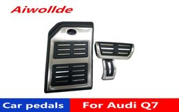 Accessoires automobiles pédales de voitures en aluminium pour Audi Q7 SQ7 Q8 2016 2019 Accélérateur Pedal Free Pedal Foot Recold2963914