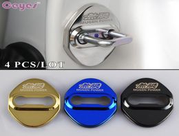 Auto Accessoires Auto Deurslot Cover voor Mugen Power Badges Deurslot Beschermhoes Auto Stickers Styling 4pslot8079563