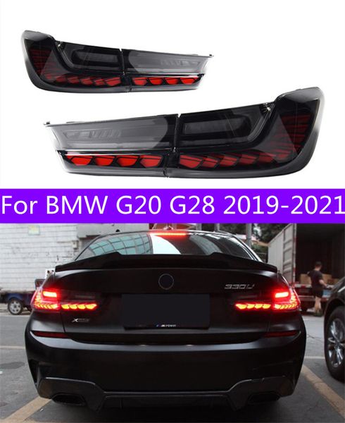 Accessoires Auto Feux arrière pour BMW G20 Feu arrière LED 20 19-2021 G28 DRL Feu arrière Arrêt arrière 320i 325i 330i GTS Feux de freinage arrière