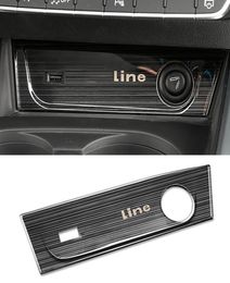 Auto Accessoires Sigarettenaansteker Paneel Stopcontact Trim Sticker Cover Frame Decoratie voor A4 A5 S4 S5 B9 2017-20206932589