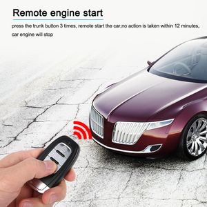 FreeShipping Auto Car Alarm Motor Start Stopknop Remote Start Openen en sluiten Windows Versie Smart Key PKE Passive Keyless EntrySysteem
