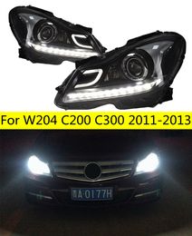 Auto Head Light Onderdelen Voor W204 C200 C300 C Stijl Gemodificeerde LED Xenon Lampen Koplampen Dagrijverlichting