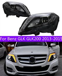 Авто фары для Benz GLK GLK200 20 13-20 15 светодиодный указатель поворота передняя фара замена DRL дневной свет дальнего света