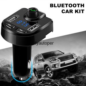 Kit mains libres Bluetooth universel pour intérieur de voiture, transmetteur FM, lecteur MP3, Type C, QC3.0, chargeur rapide USB