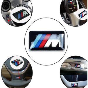 Auto Car Stickers para Bmw M M5 M6 F32 E53 E90 F10 X3 Epoxy car logo Plastic Drop Sticker Car Styling2903