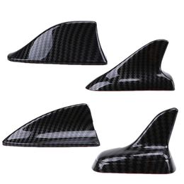 Auto voiture universel aileron de requin toit décoratif décorer antennes aériennes Imitation Fiber de carbone voiture autocollants extérieur Parts7193320