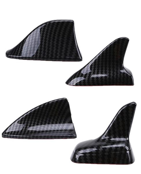 Auto voiture universel aileron de requin toit décoratif décorer antennes aériennes Imitation Fiber de carbone voiture autocollants extérieur Parts6012727