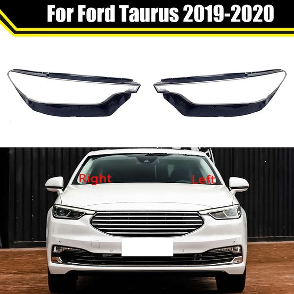 Couvercle de lentille de phare avant de voiture, capuchon de phare avant de voiture pour Ford Taurus 2019 2020, abat-jour, coque de lampe frontale en verre