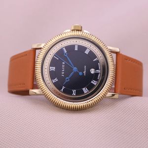 Reloj de hombre Julius Homme con fecha automática, reloj de cuarzo japonés a la moda, reloj Retro de cuero Real para niño, caja de regalo de cumpleaños y San Valentín 240112