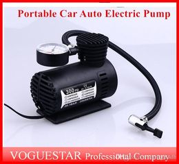 Pompe électrique automatique compresseur d'air Mini 12V voiture Auto Portable pompe gonfleur de pneu pompes outil 300PSI ATP019