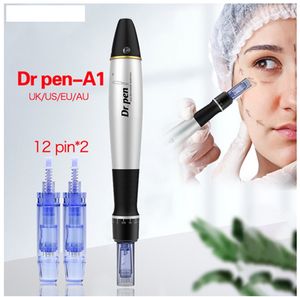 Auto Electric Ultima A1 Dr. pen Stamp Micro système d'aiguille Roller + 2 pcs Cartouches Skin Therapy Care Rajeunissement