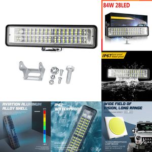 Auto-elektronica 84W Auto Werklamp LED Bar 4x4 28LED Werklamp Bar Offroad SUV ATV Tractor Boot Vrachtwagen Graafmachine 12-60V led Spot Flood Combo Beam