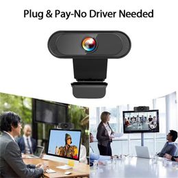 Mise au point automatique Webcam Caméra Web Full HD 1080P Ordinateur avec micro pour PC d'apprentissage en ligne en direct Diffusion WebCamera